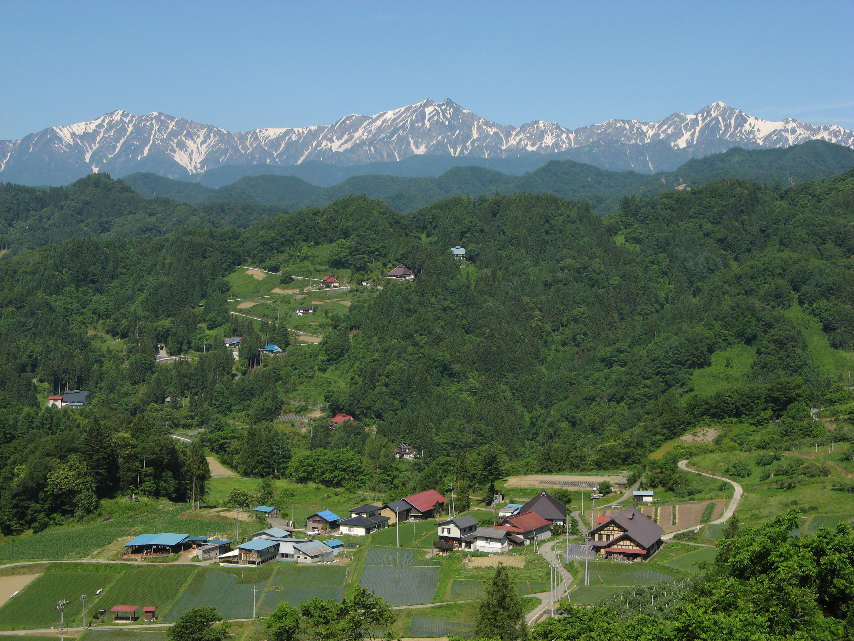 長野県小川村 北アルプスの山々を一望 Most Beautiful Village